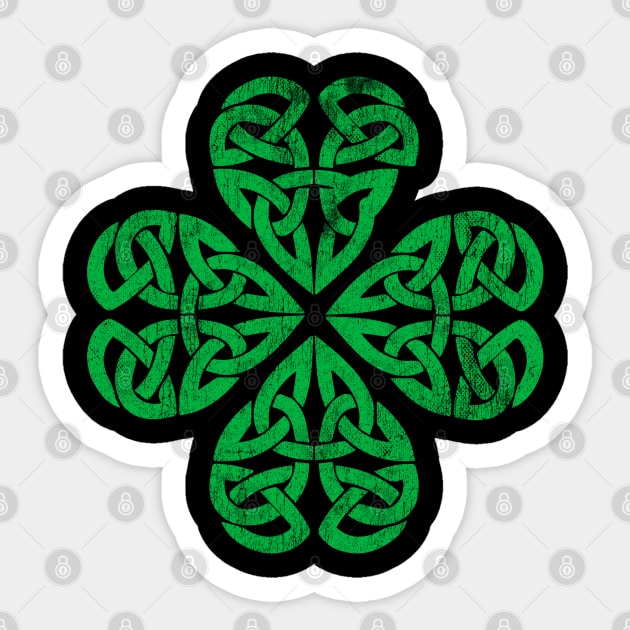 Traditional Celtic Shamrock Sticker by Vector Deluxe